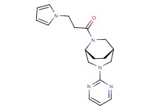 (1S*,5R*)-3-(2-pyrimidinyl)-6-[3-(1H-pyrrol-1-yl)propanoyl]-3,6-diazabicyclo[3.2.2]nonane
