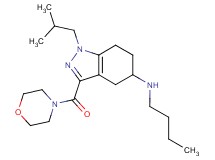 N-butyl-1-isobutyl-3-(4-morpholinylcarbonyl)-4,5,6,7-tetrahydro-1H-indazol-5-amine