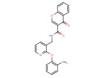 N-{[2-(2-methylphenoxy)pyridin-3-yl]methyl}-4-oxo-4H-chromene-3-carboxamide