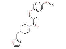 1-(2-furylmethyl)-4-[(6-methoxy-3,4-dihydro-2H-chromen-3-yl)carbonyl]piperazine