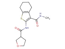 N-{3-[(methylamino)carbonyl]-4,5,6,7-tetrahydro-1-benzothien-2-yl}tetrahydrofuran-3-carboxamide