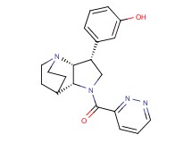3-[(3R*,3aR*,7aR*)-1-(pyridazin-3-ylcarbonyl)octahydro-4,7-ethanopyrrolo[3,2-b]pyridin-3-yl]phenol