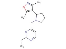 4-{[2-(3,5-dimethylisoxazol-4-yl)pyrrolidin-1-yl]methyl}-2-ethylpyrimidine