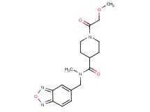 N-(2,1,3-benzoxadiazol-5-ylmethyl)-1-(methoxyacetyl)-N-methylpiperidine-4-carboxamide