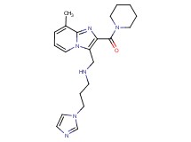 3-(1H-imidazol-1-yl)-N-{[8-methyl-2-(1-piperidinylcarbonyl)imidazo[1,2-a]pyridin-3-yl]methyl}-1-propanamine