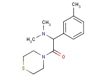 N,N-dimethyl-1-(3-methylphenyl)-2-oxo-2-(4-thiomorpholinyl)ethanamine
