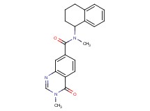 N,3-dimethyl-4-oxo-N-(1,2,3,4-tetrahydro-1-naphthalenyl)-3,4-dihydro-7-quinazolinecarboxamide