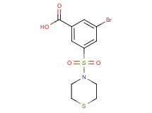 3-bromo-5-(thiomorpholin-4-ylsulfonyl)benzoic acid