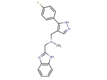 (1H-benzimidazol-2-ylmethyl){[5-(4-fluorophenyl)-1H-pyrazol-4-yl]methyl}methylamine
