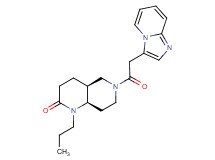 (4aS*,8aR*)-6-(imidazo[1,2-a]pyridin-3-ylacetyl)-1-propyloctahydro-1,6-naphthyridin-2(1H)-one