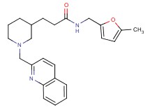 N-[(5-methyl-2-furyl)methyl]-3-[1-(2-quinolinylmethyl)-3-piperidinyl]propanamide