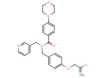 N-{4-[(2-chloro-2-propen-1-yl)oxy]benzyl}-4-(4-morpholinyl)-N-(3-pyridinylmethyl)benzamide