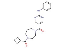 5-{[4-(cyclobutylcarbonyl)-1,4-diazepan-1-yl]carbonyl}-N-phenyl-2-pyrimidinamine