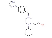 2-{1-cyclohexyl-4-[4-(1H-pyrazol-1-yl)benzyl]-2-piperazinyl}ethanol