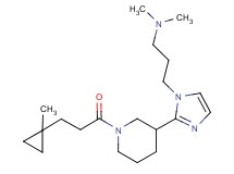 N,N-dimethyl-3-(2-{1-[3-(1-methylcyclopropyl)propanoyl]piperidin-3-yl}-1H-imidazol-1-yl)propan-1-amine