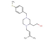 2-{1-(3-methyl-2-buten-1-yl)-4-[4-(methylthio)benzyl]-2-piperazinyl}ethanol