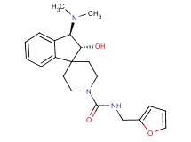 (2R*,3R*)-3-(dimethylamino)-N-(2-furylmethyl)-2-hydroxy-2,3-dihydro-1'H-spiro[indene-1,4'-piperidine]-1'-carboxamide