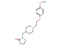 1-({1-[2-(4-methoxyphenoxy)ethyl]piperidin-4-yl}methyl)pyrrolidin-2-one