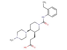 3-[(3R*,4S*)-1-{[(2-ethylphenyl)amino]carbonyl}-4-(4-methylpiperazin-1-yl)piperidin-3-yl]propanoic acid