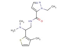 N-[2-(dimethylamino)-2-(3-methyl-2-thienyl)ethyl]-1-ethyl-1H-pyrazole-5-carboxamide