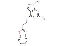 N-[2-(1,3-benzoxazol-2-yl)ethyl]-1,6-dimethyl-1H-pyrazolo[3,4-d]pyrimidin-4-amine