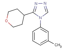 4-(3-methylphenyl)-3-(tetrahydro-2H-pyran-4-yl)-4H-1,2,4-triazole