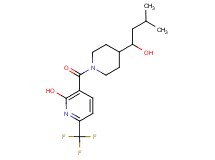 3-{[4-(1-hydroxy-3-methylbutyl)-1-piperidinyl]carbonyl}-6-(trifluoromethyl)-2-pyridinol