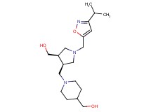 [1-({(3R*,4R*)-4-(hydroxymethyl)-1-[(3-isopropylisoxazol-5-yl)methyl]pyrrolidin-3-yl}methyl)piperidin-4-yl]methanol