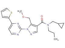 N-(cyclopropylmethyl)-5-(methoxymethyl)-N-propyl-1-[4-(2-thienyl)-2-pyrimidinyl]-1H-pyrazole-4-carboxamide
