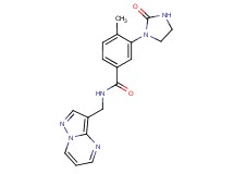 4-methyl-3-(2-oxo-1-imidazolidinyl)-N-(pyrazolo[1,5-a]pyrimidin-3-ylmethyl)benzamide