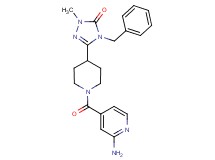 5-[1-(2-aminoisonicotinoyl)piperidin-4-yl]-4-benzyl-2-methyl-2,4-dihydro-3H-1,2,4-triazol-3-one