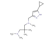 N-[(5-cyclopropyl-1H-pyrazol-3-yl)methyl]-N,N',N',2,2-pentamethylpropane-1,3-diamine