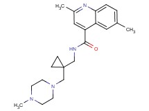 2,6-dimethyl-N-({1-[(4-methyl-1-piperazinyl)methyl]cyclopropyl}methyl)-4-quinolinecarboxamide