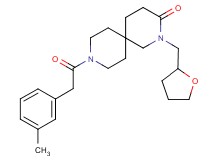 9-[(3-methylphenyl)acetyl]-2-(tetrahydrofuran-2-ylmethyl)-2,9-diazaspiro[5.5]undecan-3-one