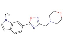 1-methyl-6-[3-(4-morpholinylmethyl)-1,2,4-oxadiazol-5-yl]-1H-indole