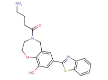 4-(4-aminobutanoyl)-7-(1,3-benzothiazol-2-yl)-2,3,4,5-tetrahydro-1,4-benzoxazepin-9-ol hydrochloride