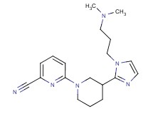 6-(3-{1-[3-(dimethylamino)propyl]-1H-imidazol-2-yl}piperidin-1-yl)pyridine-2-carbonitrile