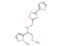 N-{[3-(2-furyl)-1,2,4-oxadiazol-5-yl]methyl}-2-methoxy-1-(1-methyl-1H-pyrazol-5-yl)ethanamine