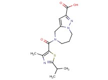 5-[(2-isopropyl-4-methyl-1,3-thiazol-5-yl)carbonyl]-5,6,7,8-tetrahydro-4H-pyrazolo[1,5-a][1,4]diazepine-2-carboxylic acid