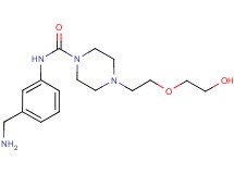 N-[3-(aminomethyl)phenyl]-4-[2-(2-hydroxyethoxy)ethyl]piperazine-1-carboxamide