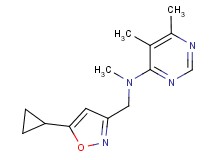 N-[(5-cyclopropylisoxazol-3-yl)methyl]-N,5,6-trimethylpyrimidin-4-amine