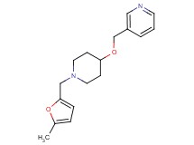 3-[({1-[(5-methyl-2-furyl)methyl]-4-piperidinyl}oxy)methyl]pyridine