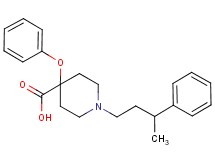 4-phenoxy-1-(3-phenylbutyl)piperidine-4-carboxylic acid