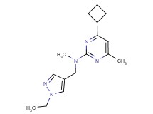 4-cyclobutyl-N-[(1-ethyl-1H-pyrazol-4-yl)methyl]-N,6-dimethylpyrimidin-2-amine
