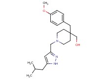 [1-[(5-isobutyl-1H-pyrazol-3-yl)methyl]-4-(4-methoxybenzyl)-4-piperidinyl]methanol