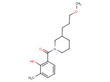 2-{[3-(3-methoxypropyl)-1-piperidinyl]carbonyl}-6-methylphenol