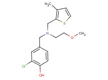 2-chloro-4-({(2-methoxyethyl)[(3-methyl-2-thienyl)methyl]amino}methyl)phenol