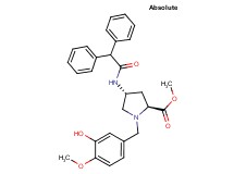 methyl (4R)-4-[(diphenylacetyl)amino]-1-(3-hydroxy-4-methoxybenzyl)-L-prolinate