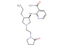 2-({rel-(3R,4S)-1-[2-(2-oxo-1-pyrrolidinyl)ethyl]-4-propyl-3-pyrrolidinyl}amino)nicotinamide dihydrochloride