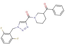 (1-{[1-(2,6-difluorobenzyl)-1H-1,2,3-triazol-4-yl]carbonyl}-3-piperidinyl)(phenyl)methanone